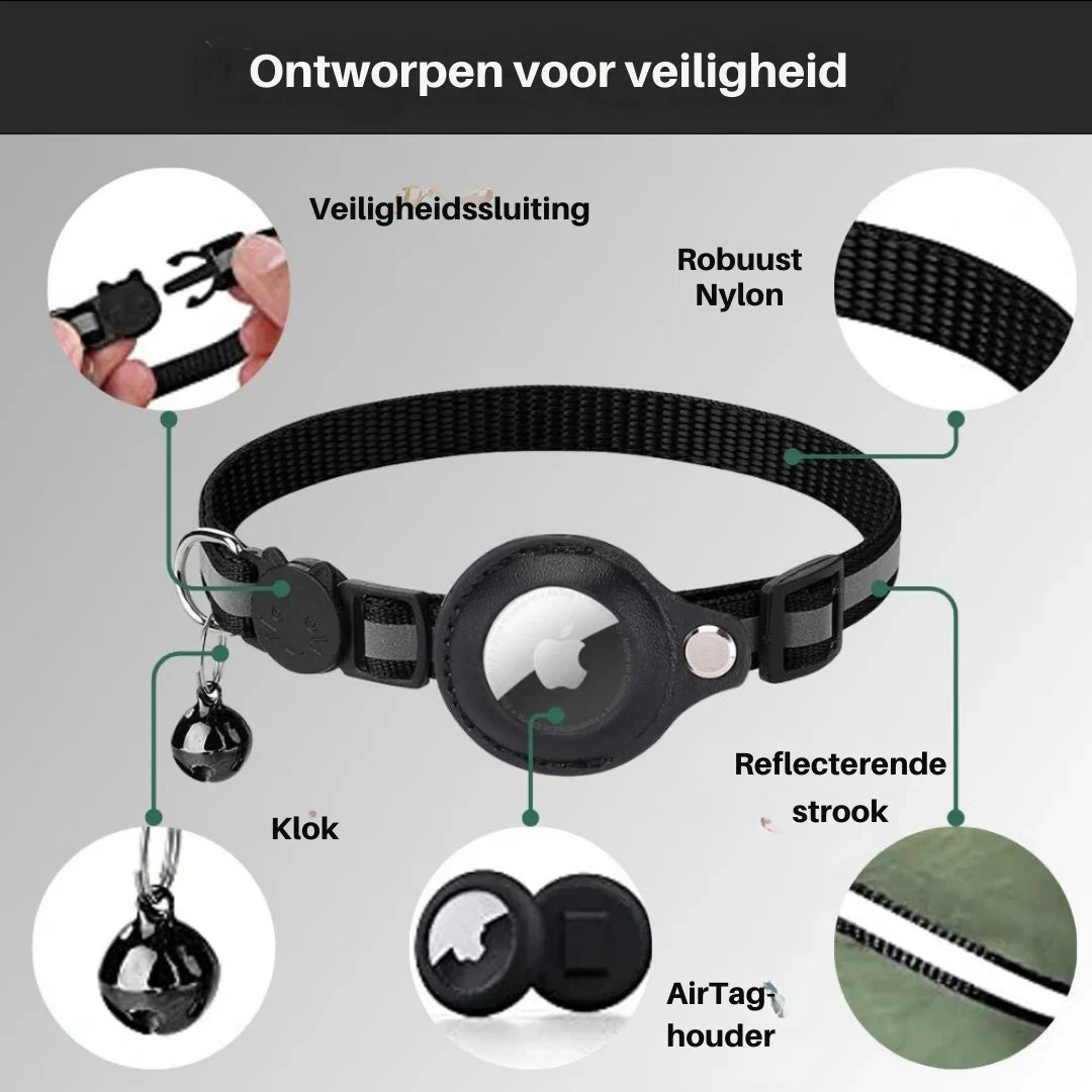 The Reflective Quick-Release Cat GPS Collar