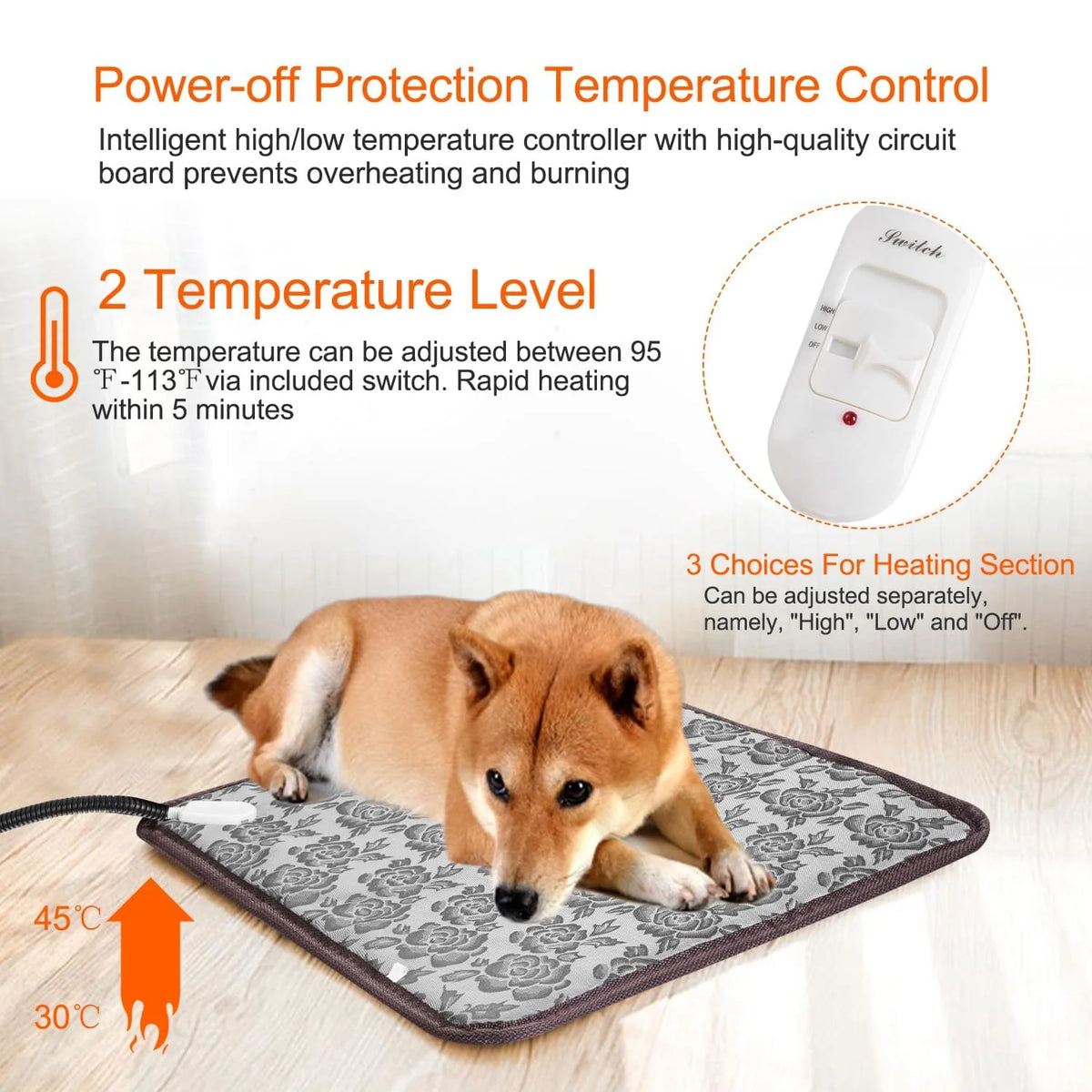 The Lumora ThermoCalm Pet Heating Mat