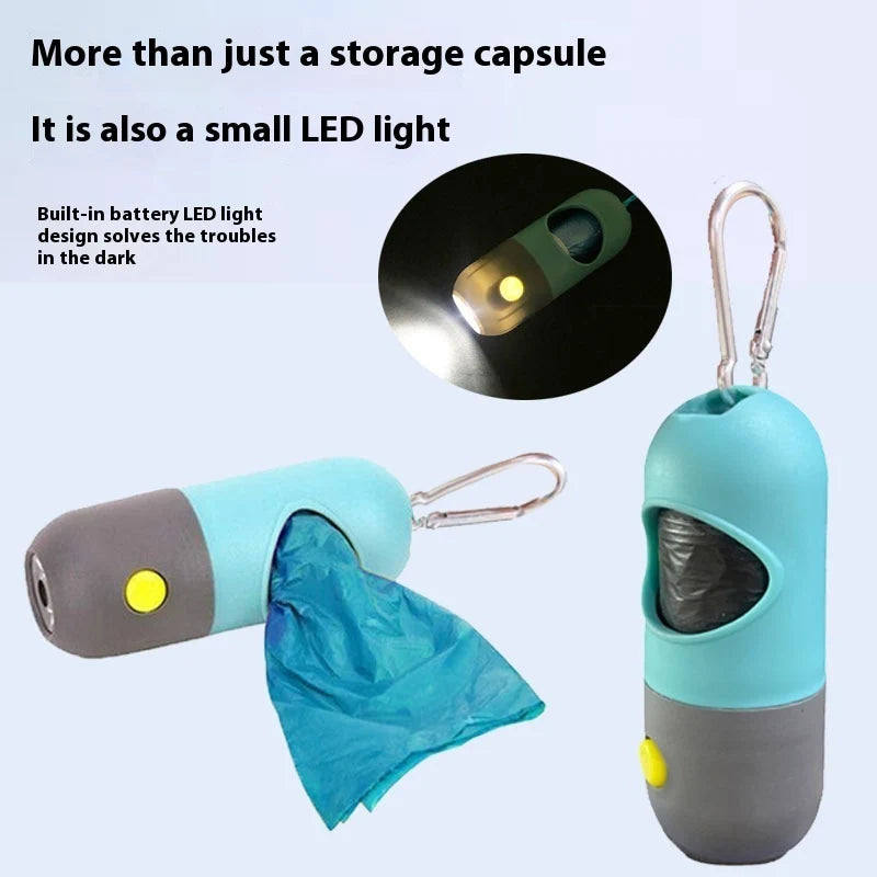 The Lumora NightWalk LED Waste Bag Dispenser