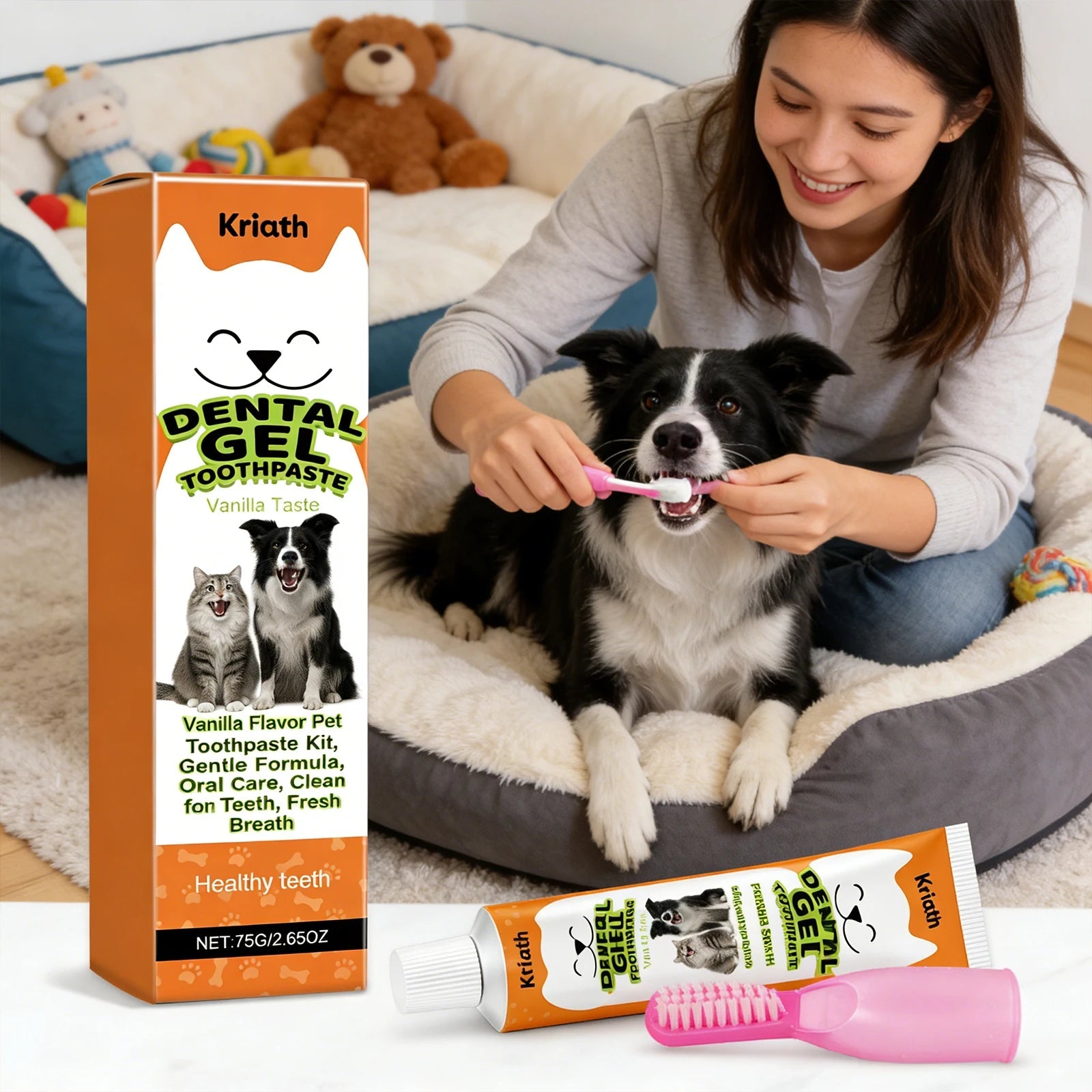 Pet Toothpaste Care Set